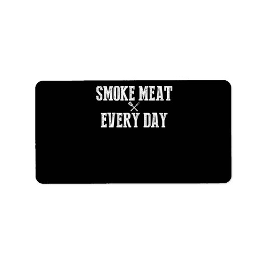 Funny Grillen Smoker Accessoire Pitmaster Vater Gr Adressaufkleber (Vorne)
