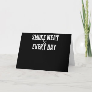 Funny Grillen Smoker Accessoire Pitmaster Vater Gr Feiertagskarte