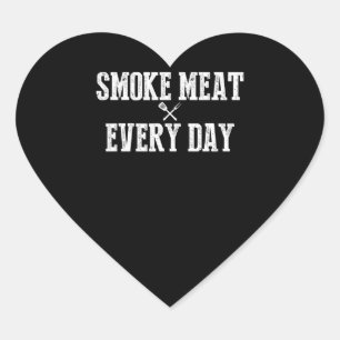 Funny Grillen Smoker Accessoire Pitmaster Vater Gr Herz-Aufkleber