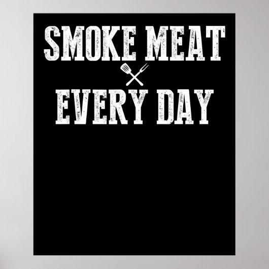 Funny Grillen Smoker Accessoire Pitmaster Vater Gr Poster (Vorne)
