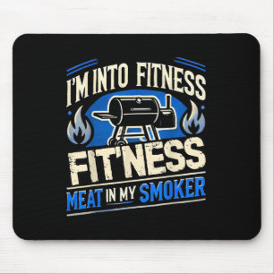 Funny Grillen Smoker Fleisch rauchen Werkzeuge Gri Mousepad