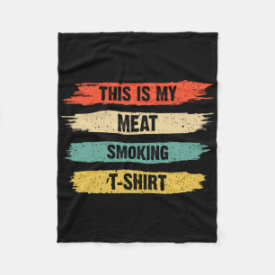 Funny Grillen Smoker Lover Retro Vintag Das ist me Fleecedecke