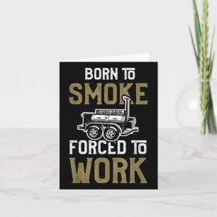 Funny Grillen Smoker Shirt Barbecuer Rauchen Fleis Karte