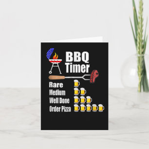 Funny Grillen Timer Barbecue Grill Gift Biere Gril Karte