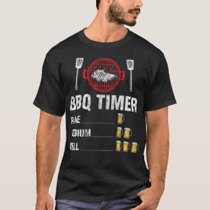 Funny GRILLEN Timer Barbecue Party Beer Trinken Re T-Shirt