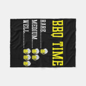 Funny Grillen Timer Beer trinkt Geschenk geräucher Fleecedecke (Vorderseite (Horizontal))