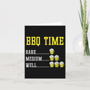 Funny Grillen Timer Beer trinkt Geschenk geräucher Karte