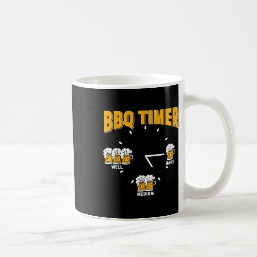 Funny Grillen Timer - Grill Grill Grill Party Kaffeetasse (Rechts)