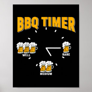 Funny Grillen Timer - Grill Grill Grill Party Poster