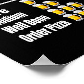 Funny Grillen Timer - Grill Grillgeschenk für Gril Poster (Ecke)