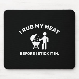 Funny Grillen Vater Koch I Rub Mein Fleisch Mousepad