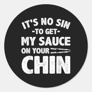 Funny Grillen Women Grillen Barbeque Rauchen Barbe Runder Aufkleber