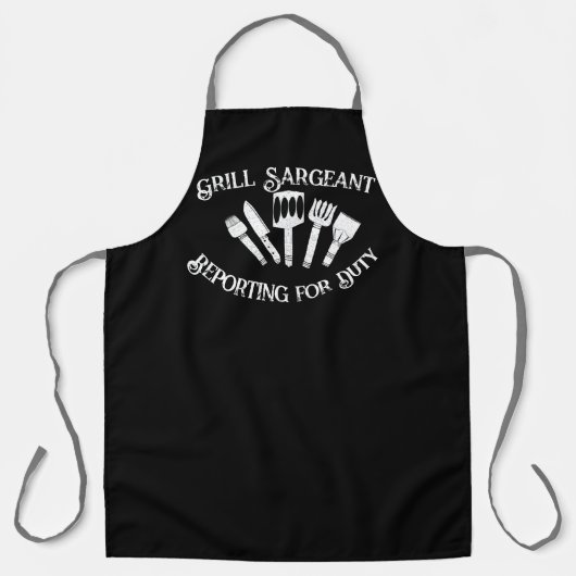 Funny Grilling Gift - Grill Sargeant Schürze (Vorderseite)