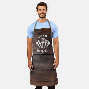 Funny Grilling Gift - Shoot to Grill Schürze