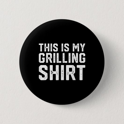Funny Grilling Grillen Barbecue Smoking Meat Smoke Button (Vorderseite)