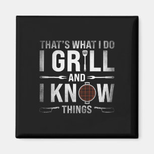 Funny Grilling Grillen Barbecue Smoking Meat Smoke Magnet