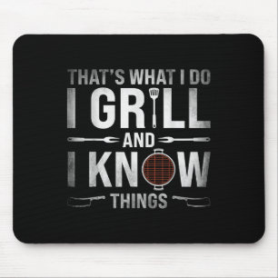 Funny Grilling Grillen Barbecue Smoking Meat Smoke Mousepad
