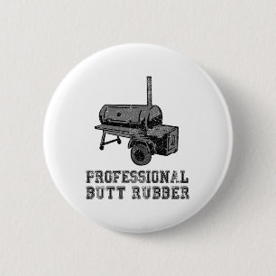 Funny Grilling, Grillen, Smoker, Beruflicher Hinte Button