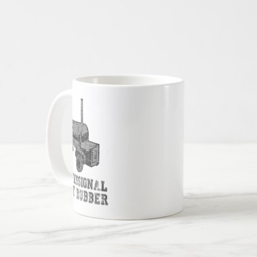 Funny Grilling, Grillen, Smoker, Beruflicher Hinte Kaffeetasse (Vorderseite Links)