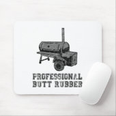 Funny Grilling, Grillen, Smoker, Beruflicher Hinte Mousepad (Mit Mouse)