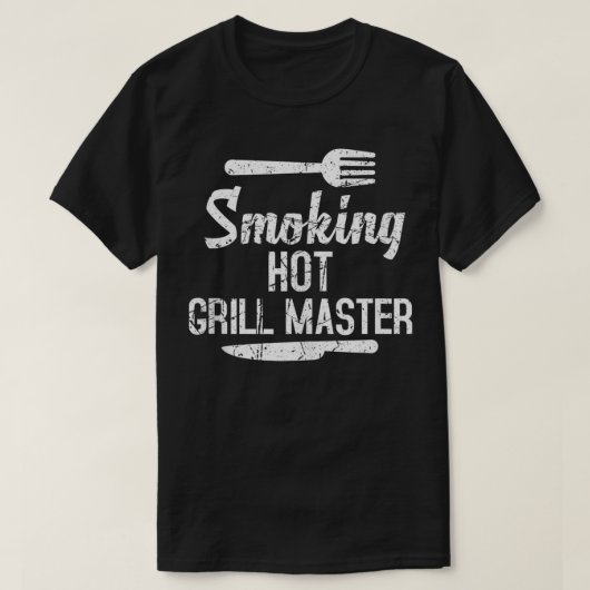 Funny Grilling Smoking Hot Grill Master GRILLEN Me T-Shirt (Design vorne)