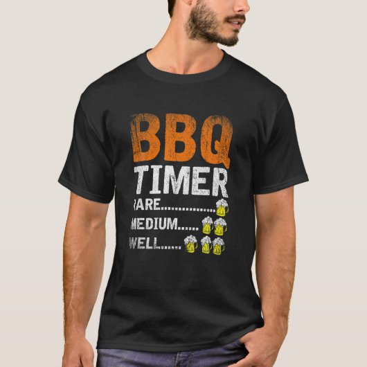Funny Grillmaster Gift GRILLEN Timer Selare Medium T-Shirt (Vorderseite)