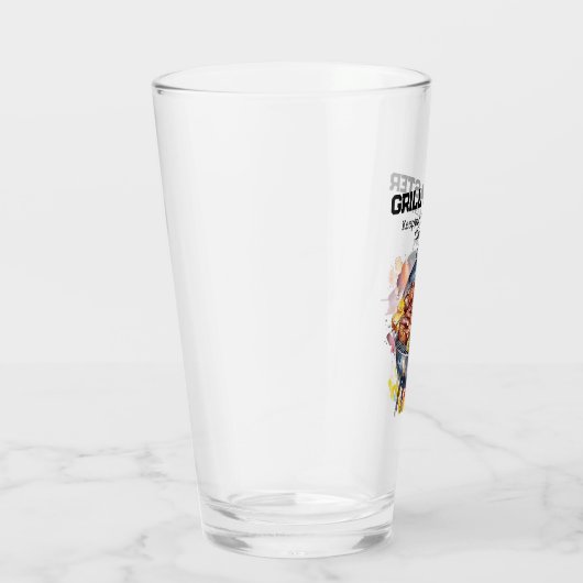 Funny Grillmaster Pun Vater Joke Behaltend Meat Ho Glas (Rechts)