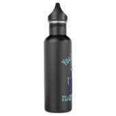 Funny Grim Reaper Cat Halloween Anzug Edelstahlflasche (Links)