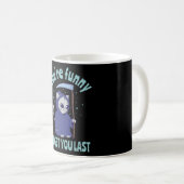 Funny Grim Reaper Cat Halloween Anzug Kaffeetasse (VorderseiteRechts)