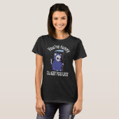 Funny Grim Reaper Cat Halloween Anzug T-Shirt (Vorne ganz)