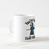 Funny Grim Reaper Skeleton Halloween Costume Kaffeetasse (Vorderseite Links)
