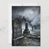 Funny Grim Reaper with Cupcake Birthday Party Einladung (Rückseite)