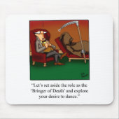 Funny Grim Sensenmann Dance Cartoon Mousepad (Vorne)