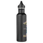 Funny Grim Sensenmann Skeleton Halloween-Kostüm Edelstahlflasche (Links)