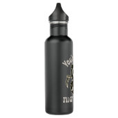 Funny Grim Sensenmann Skeleton Halloween-Kostüm Edelstahlflasche (Links)