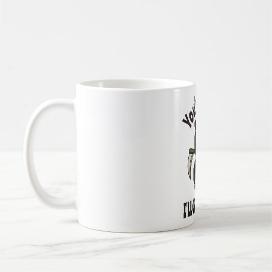 Funny Grim Sensenmann Skeleton Halloween-Kostüm Kaffeetasse (Links)