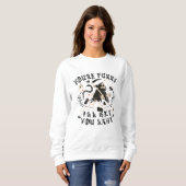 Funny Grim Sensenmann Skeleton Halloween-Kostüm Sweatshirt (Vorne ganz)