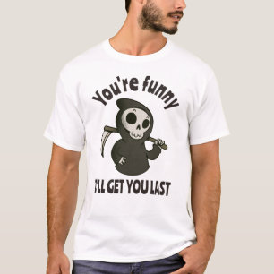 Funny Grim Sensenmann Skeleton Halloween-Kostüm T-Shirt