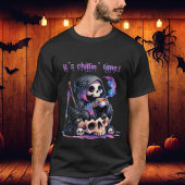 Funny Grim Sensenmann Skull Skeleton Es ist Chilli T-Shirt
