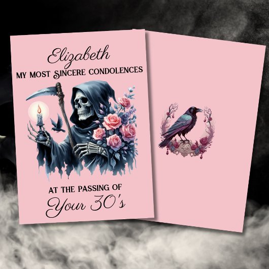 Funny Grim Sensenmann Tod meiner Jugend 40. Geburt Karte