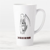 Funny Grim Sensenmann Zitat Spooky Halloween Nacht Milchtasse (Rechts)