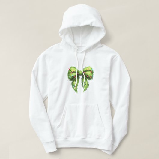 Funny Grinchmas Coquette Bow Hoodie (Design vorne)