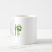 Funny Grinchmas Coquette Bow Kaffeetasse (Vorderseite Links)