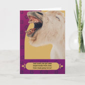 Funny Grinning Horse mit schlechten Zähnen wird gu Karte (Vorderseite)