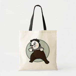 FUNNY GRIZZLY BEAR MIME TOTE BAG TRAGETASCHE