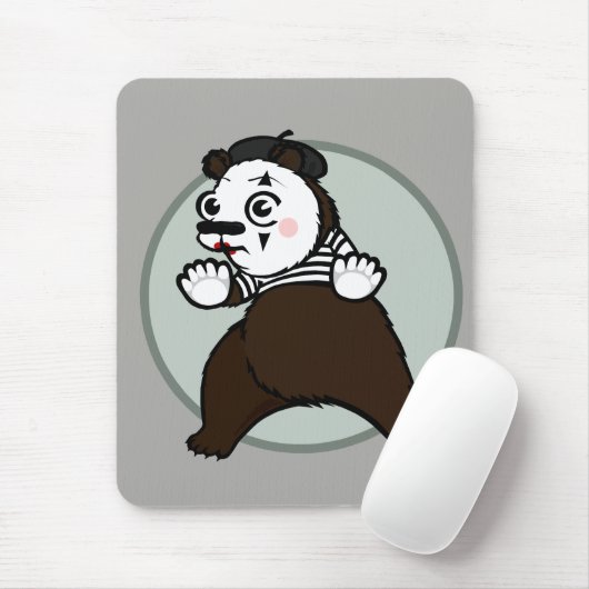 FUNNY GRIZZLY BEAR MIME VERTICAL MOUSE PAD MOUSEPAD (Mit Mouse)