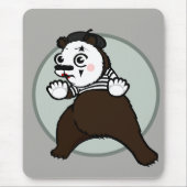FUNNY GRIZZLY BEAR MIME VERTICAL MOUSE PAD MOUSEPAD (Vorne)