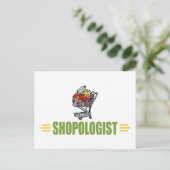 Funny Grocery Shopping Postkarte (Stehend Vorderseite)