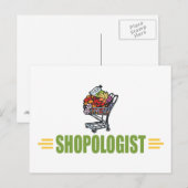 Funny Grocery Shopping Postkarte (Vorne/Hinten)