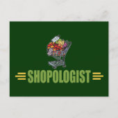 Funny Grocery Shopping Postkarte (Vorderseite)